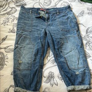 Anthropologie Blue Wide Leg Jeans